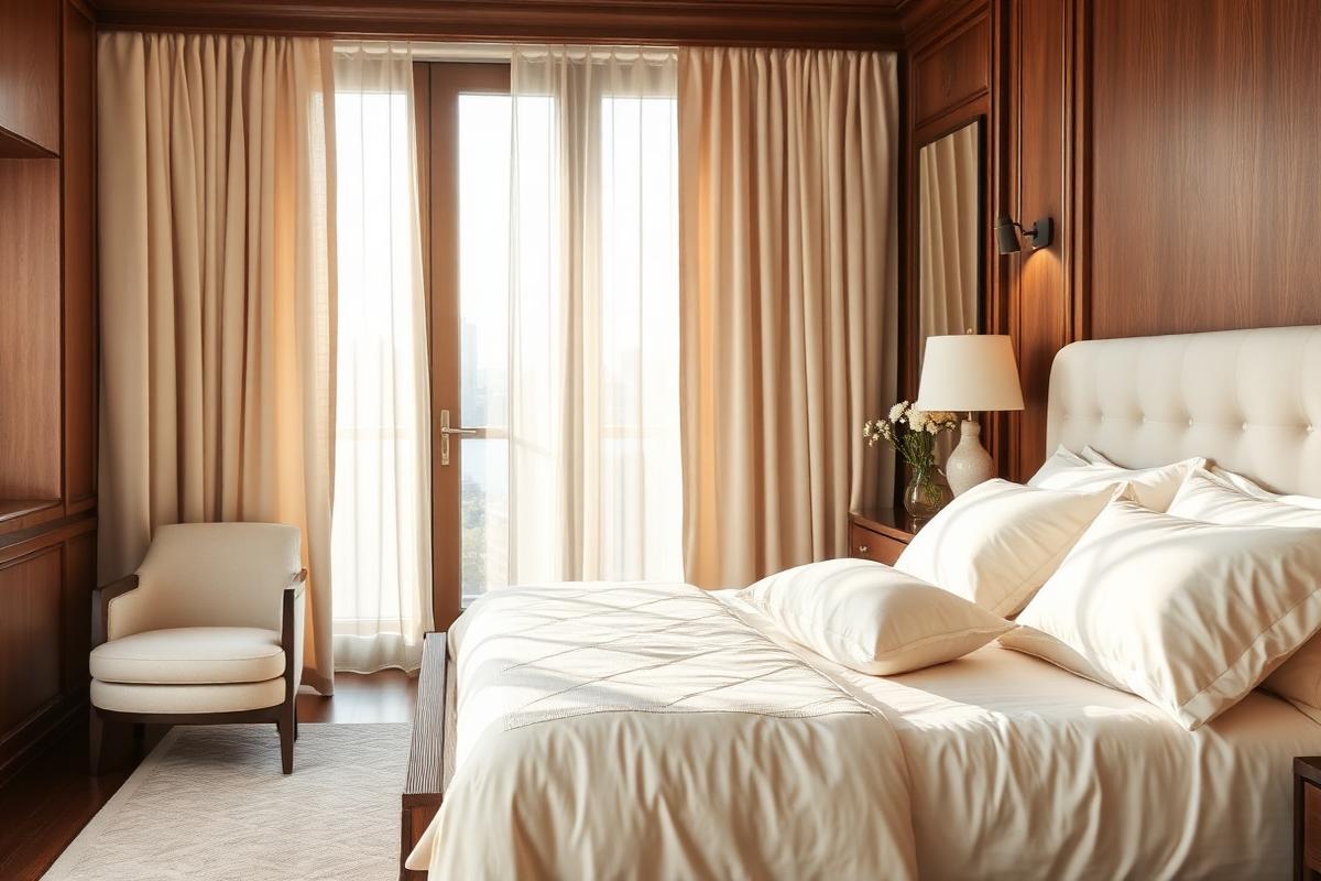 Elegant bedroom interior